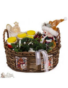 Cesta de Navidad de cerámica - Velas