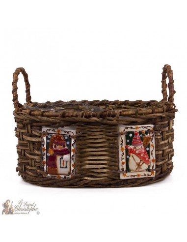 Christmas ceramic basket - Candles