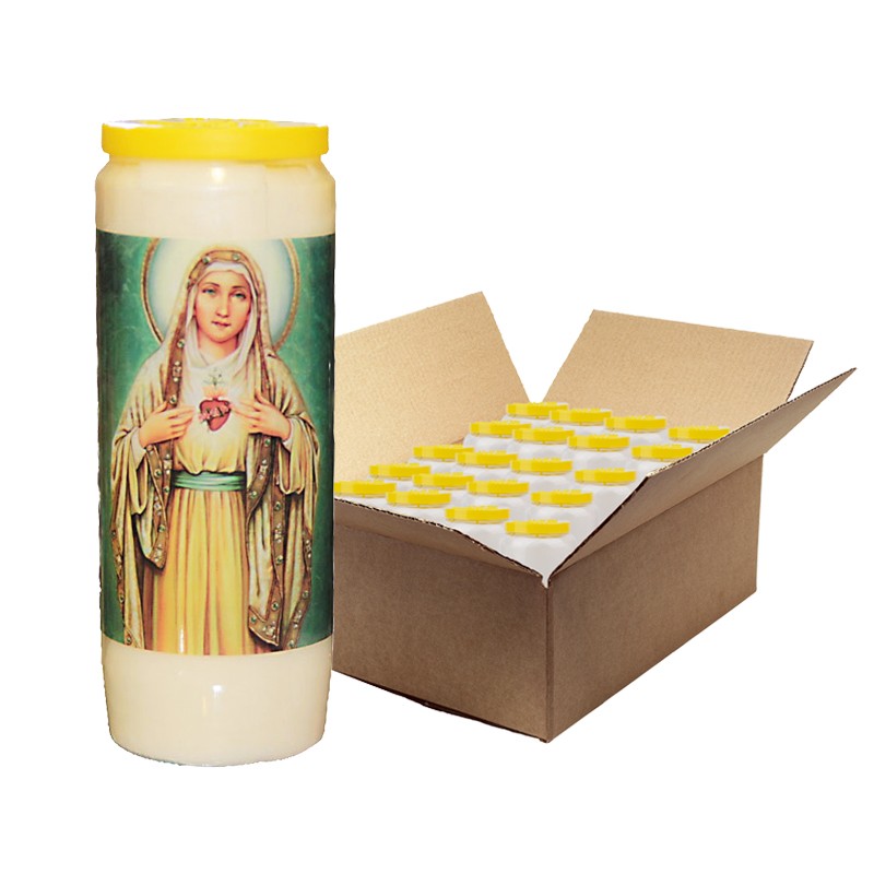 Novenakerzen des Heiligen Herzens Mariens - 20 Stück