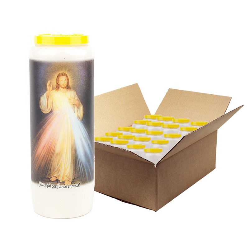 Merciful Christ Novena Candles - 20 pieces