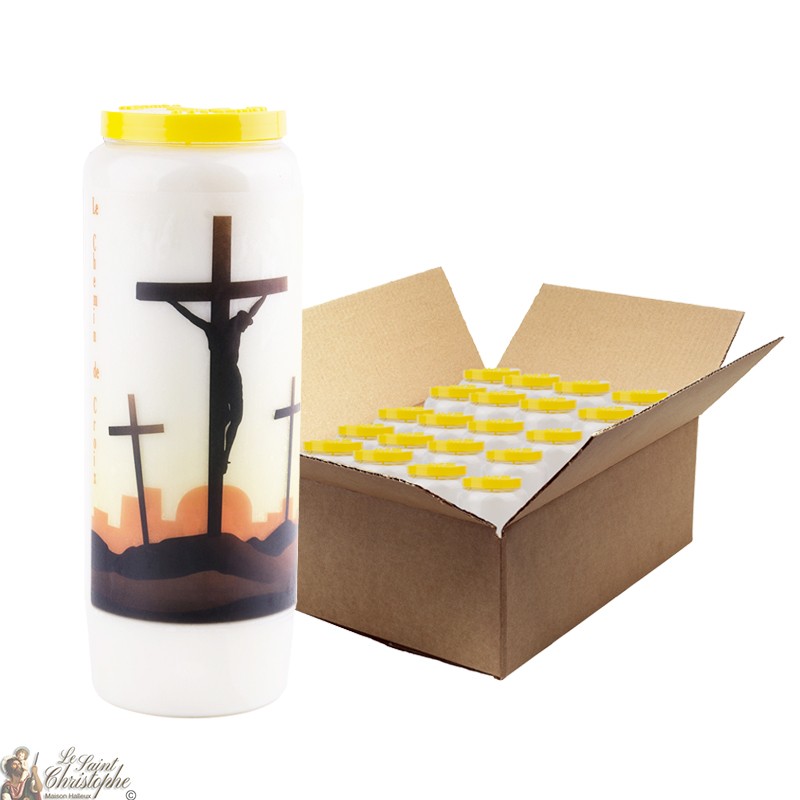 Novena candles Way of the Cross - 20 pieces