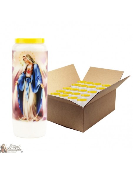Velas milagrosas de la Novena de la Virgen - 20 piezas