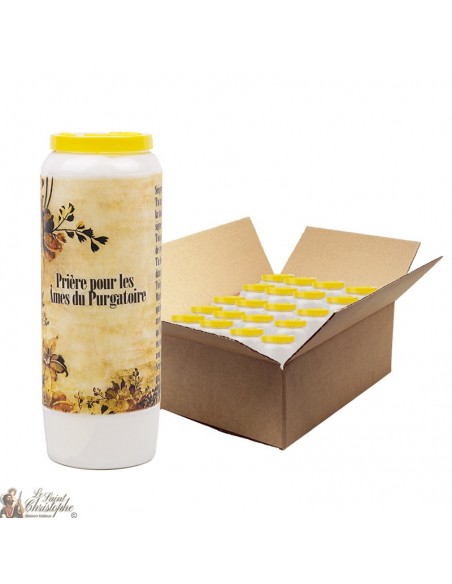 Novena Candles with Souls from Purgatory - 20 pieces