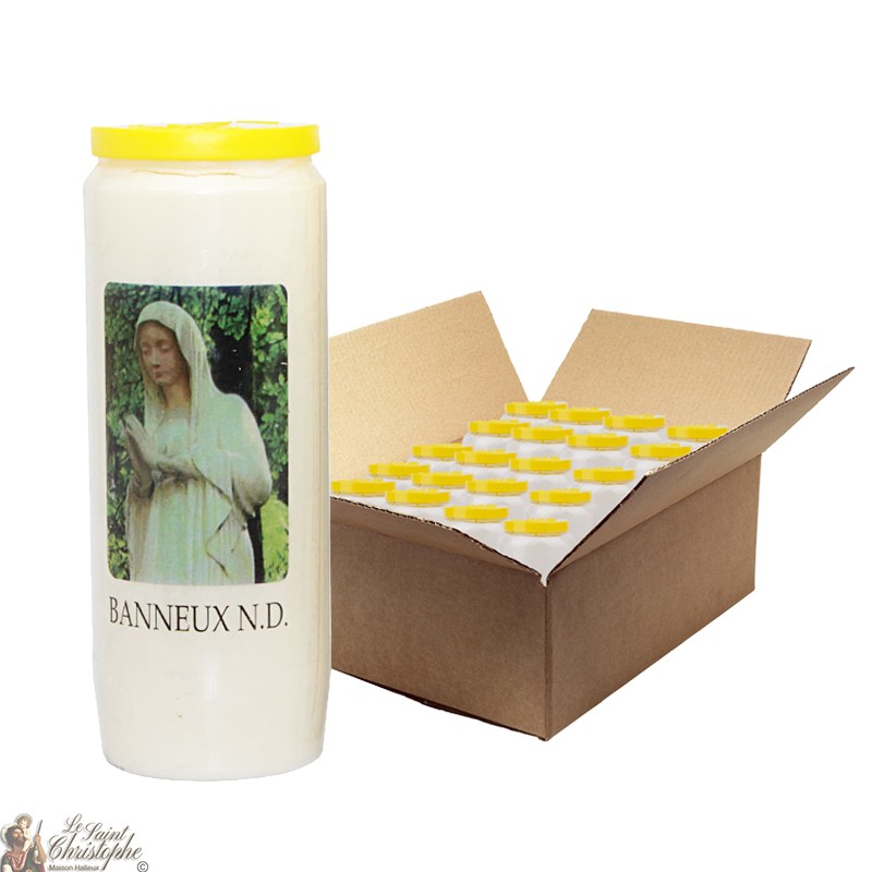 Virgin Novena candles of the poor of Banneux N.D. - 20 pieces