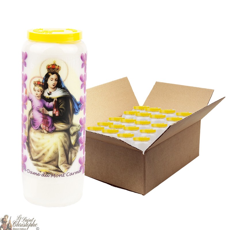 Virgin Mary Novena candles from Mount Carmel - 20 pieces