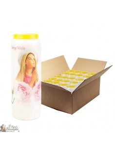 Bougies de Neuvaine Je vous salue Marie - 20 pièces