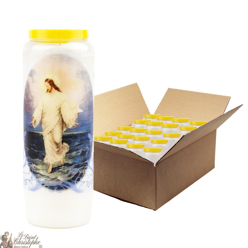 Candele di Gesù Novena camminato sull'acqua - 20 pezzi