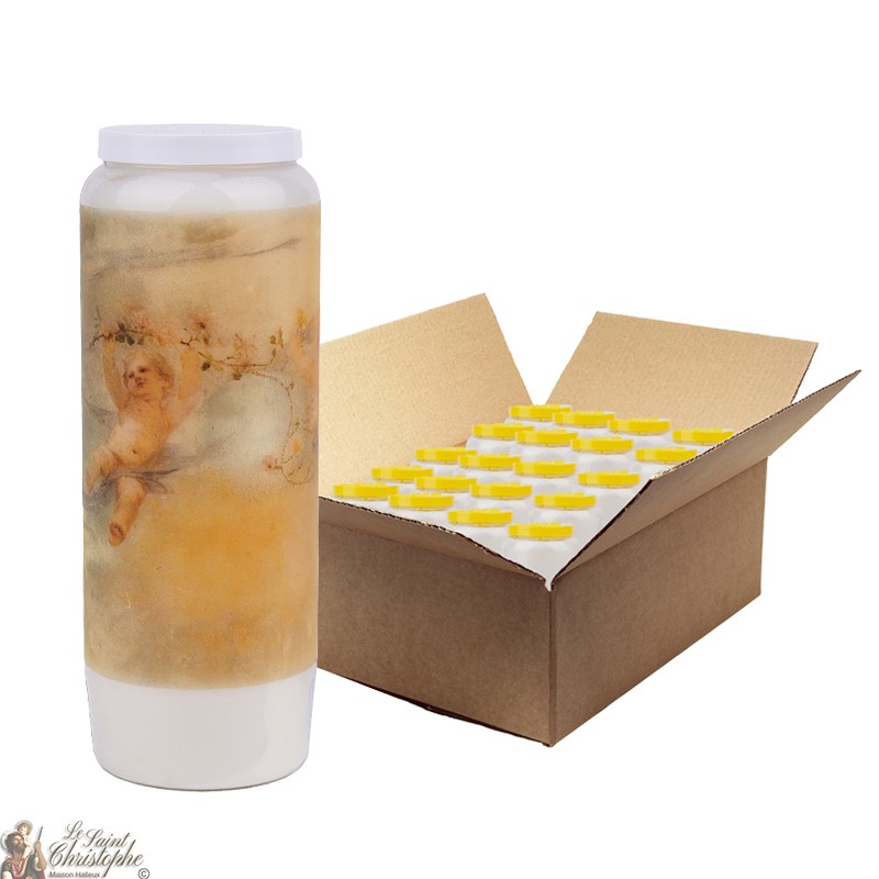 Vintage Engel Novenakerzen - 20 Stück