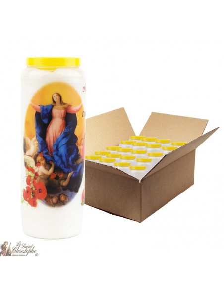 Virgin Mary Novena candles of good delivery - 20 pieces