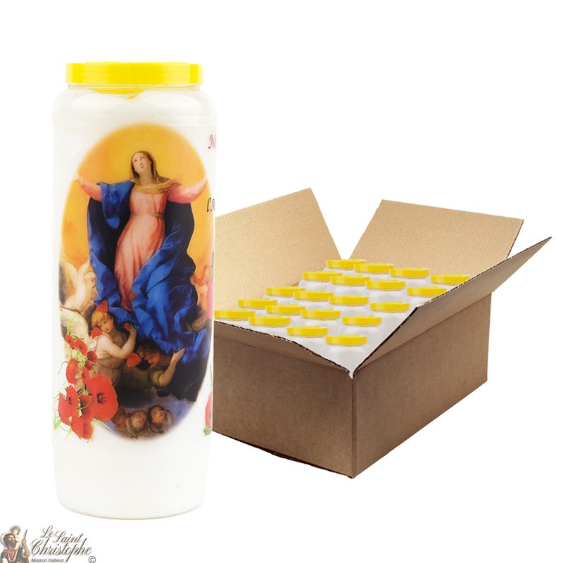 Novena candles the Lady of the Assumption - 20 pieces