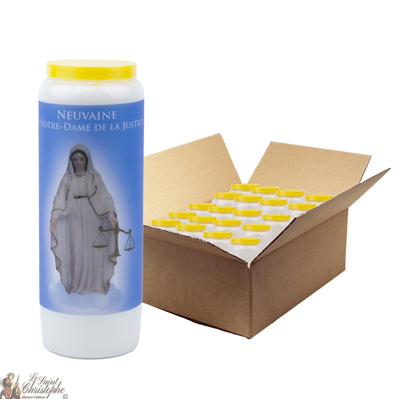 Candele Novena Vergine Maria della Giustizia - 20 pezzi