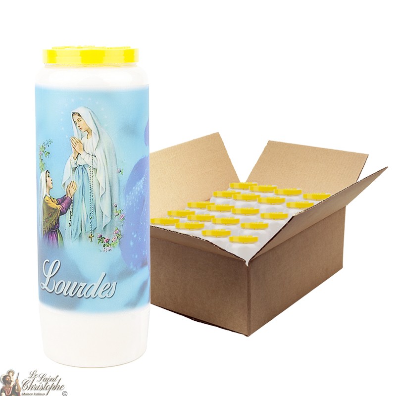 Candele della novena di Nostra Signora di Lourdes - 3 - 20 pezzi