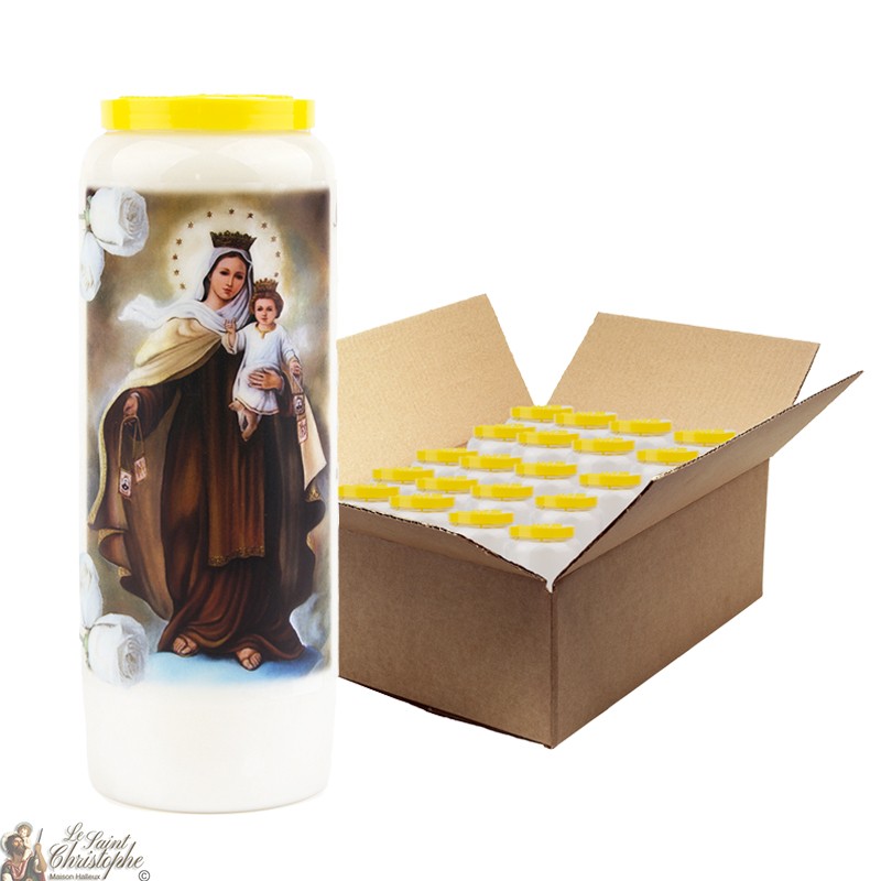 Candele della Vergine Maria Novena dal Monte Carmelo - 20 pezzi