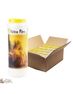 Novena candele La preghiera di nostro padre - 20 pezzi