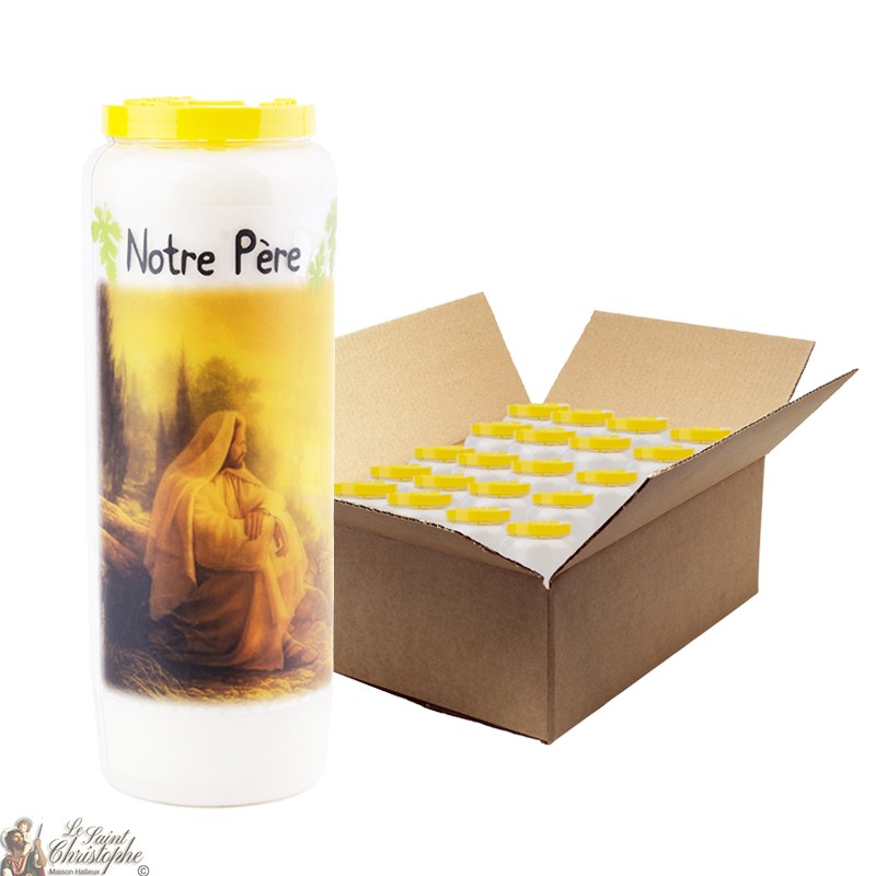 Velas de Novena Oración del Padre Nuestro - 20 piezas