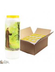 Candele Novena a San Francesco d'Assisi - 20 pezzi