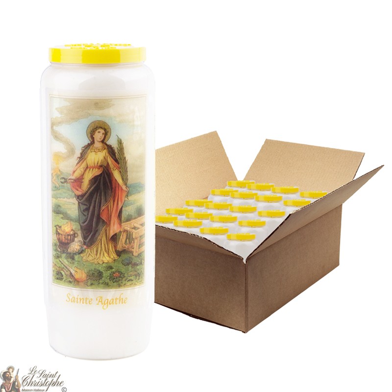Novena kaarsen in Heilige Agnees - 20 stuks