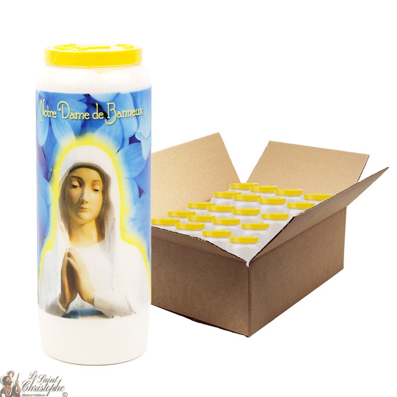 Velas de Novena Virgen de los pobres de Banneux N.D. - 20 piezas