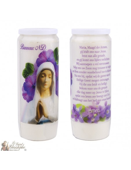 Velas de Novena Virgen de los pobres de Banneux N.D. - 20 piezas