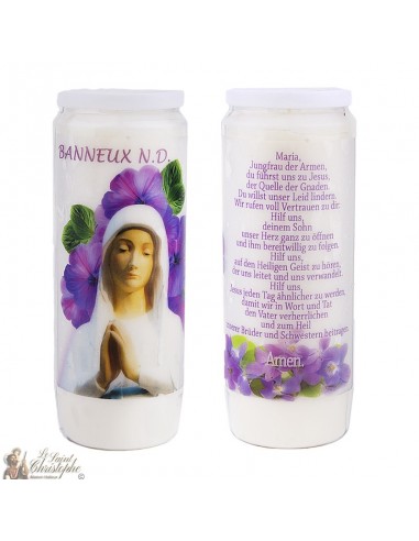 Velas de Novena Virgen de los pobres de Banneux N.D. - 20 piezas