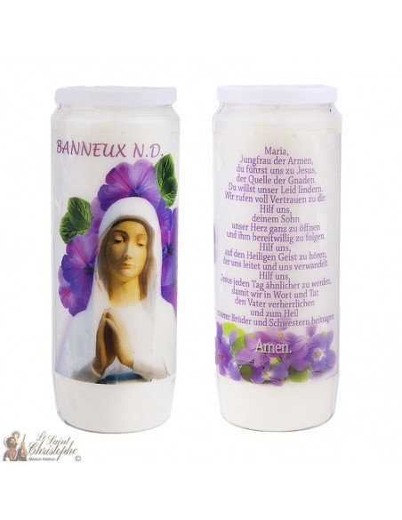 Virgin Novena candles of the poor of Banneux N.D. - 20 pieces