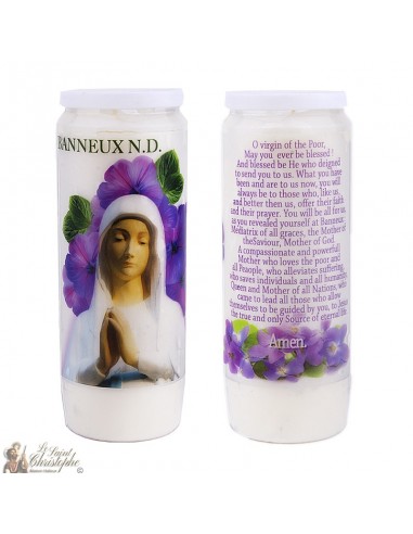 Virgin Novena candles of the poor of Banneux N.D. - 20 pieces