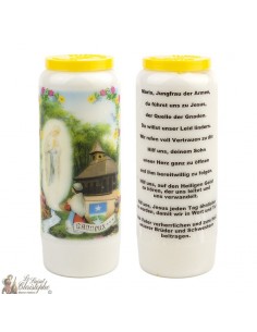 Bougies de Neuvaine Vierge des pauvres de Banneux N.D - 20 pièces