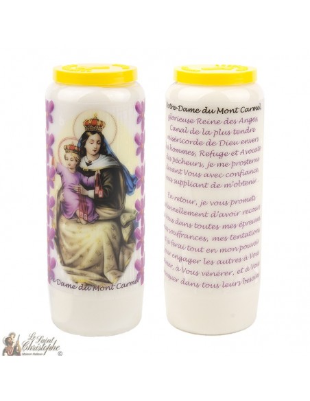 Virgin Mary Novena candles from Mount Carmel - 20 pieces