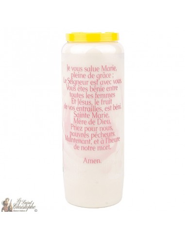 Ave María, velas de novena - 20 piezas