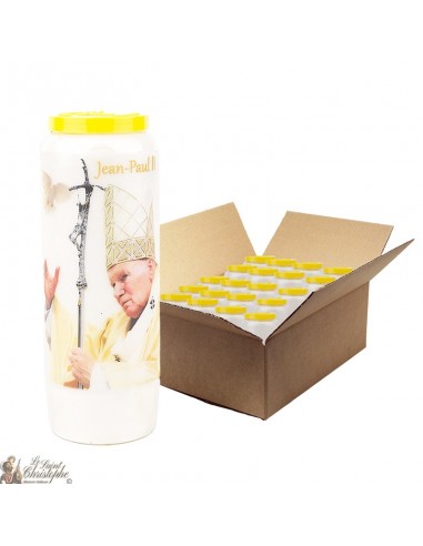 Novena kaarsen aan Johannes Paulus II - 20 stuks