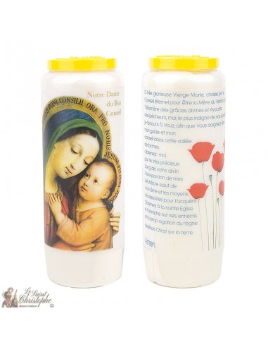 Velas de novena gracias a nuestros Protectores Santos - 20 piezas