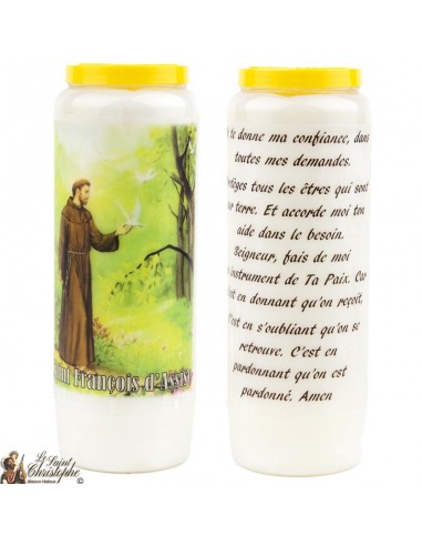 Novena candles at Holy Francis of Assisi - 20 pieces
