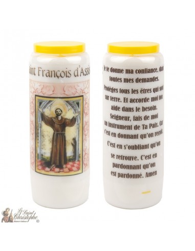 Candele Novena a San Francesco d'Assisi - 20 pezzi