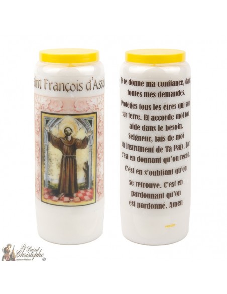 Candele Novena a San Francesco d'Assisi - 20 pezzi