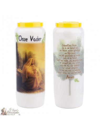 Novena kaarsen Onze vader gebed - 20 stuks