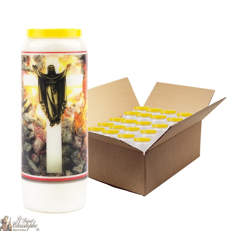 Novena kaarsen kracht van het kruis tegen de krachten van het kwaad - 20 stuks