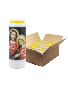 Heilig Hart van Jezus en Maria Novena Kaarsen - 20 stuks