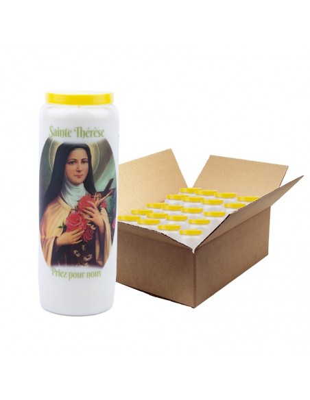 Sacred Heart of Jesus and Mary Novena Candles - 20 pieces
