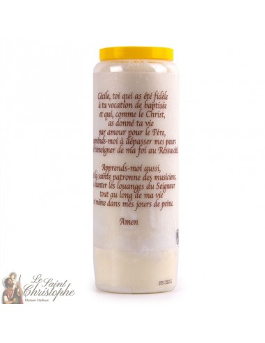 Candela della novena a Santa Cecilia - preghiera