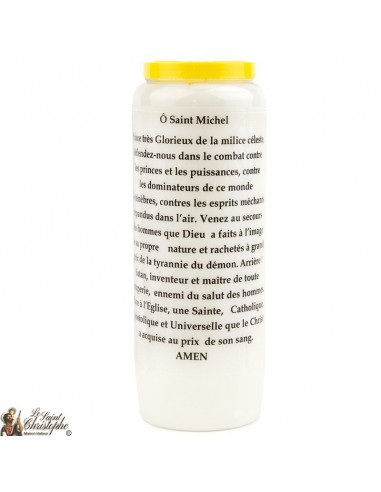 Velas Novena San Miguel - Modelo 1 - 20 piezas