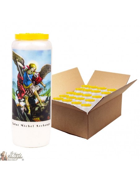 Saint Michel Novena Candles - Model 1 - 20 pieces