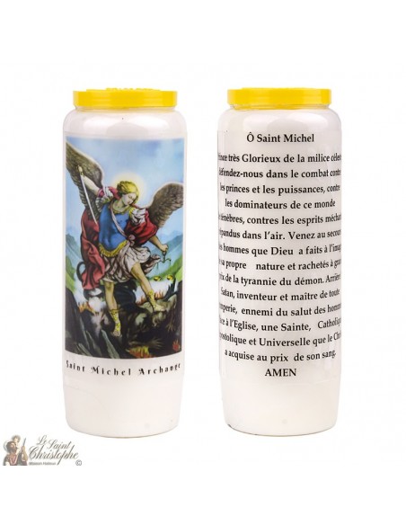 Velas Novena San Miguel - Modelo 1 - 20 piezas