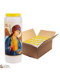 Velas Novena San Rafael - Modelo 1 - 20 piezas