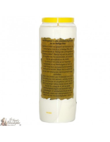 Bougies de Neuvaine Sante Rita - Modèle 1 - 20 pièces