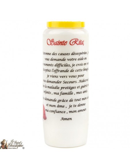 Saint Rita Novena Candles - Model 1 - 20 pieces