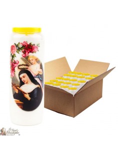 Saint Rita Novena Candles - Model 2 - 20 pieces