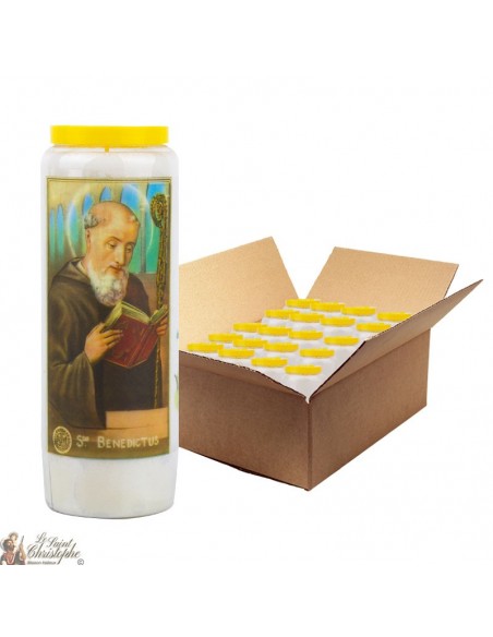 Candele Saint Benoît Novena - Modello 2 - 20 pezzi