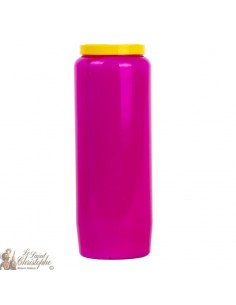 Bougie de neuvaine mauve