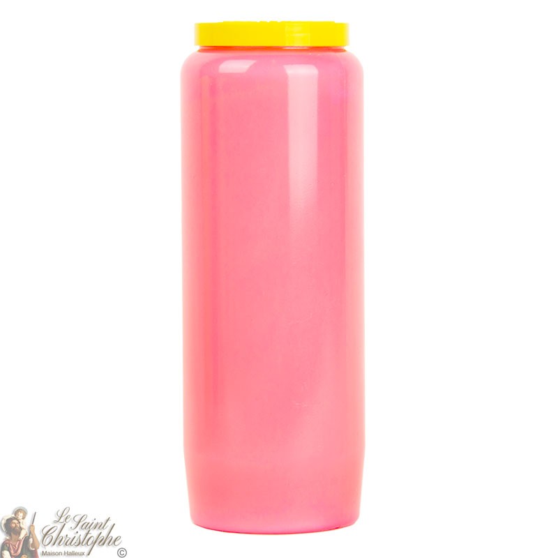 Pink novena candle