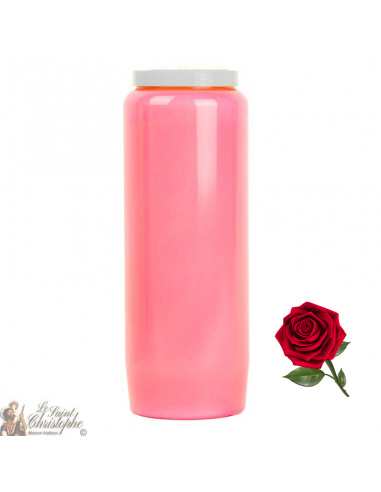 Vela Novena - Rosa - perfume de Rosas